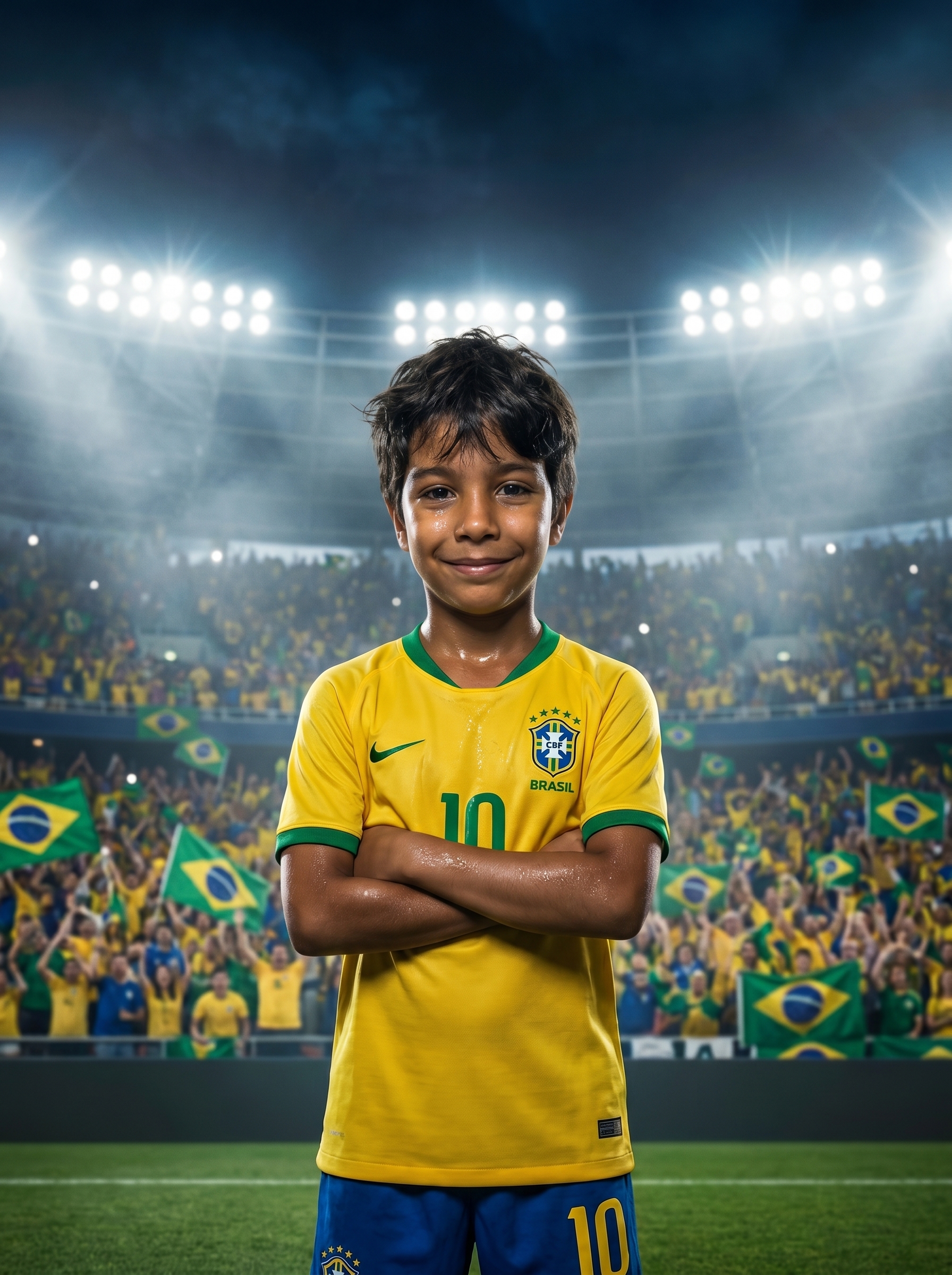 Criança transformada em craque da Copa 2026
